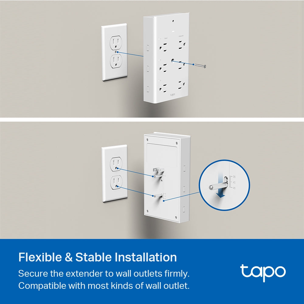 TP-Link TAPO P306 bases múltiples Interior Blanco Si 6 salidas AC