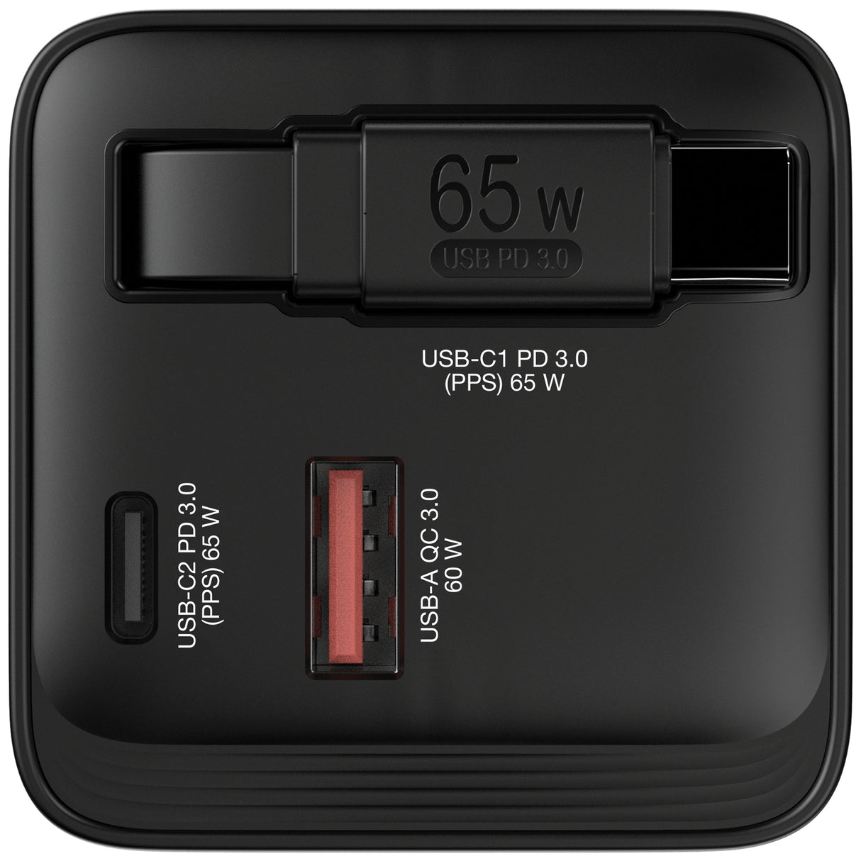 Verbatim GaN Charger 65W cargador de dispositivos móviles Universal Corriente alterna 1 1
