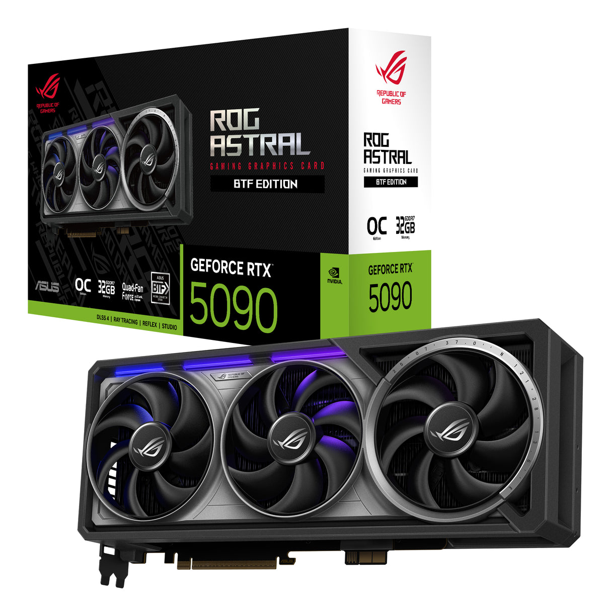 ASUS ROG-ASTRAL-RTX5090-O32G-BTF-GAMING tarjetas gráficas Si 21760 NVIDIA GeForce RTX 5090