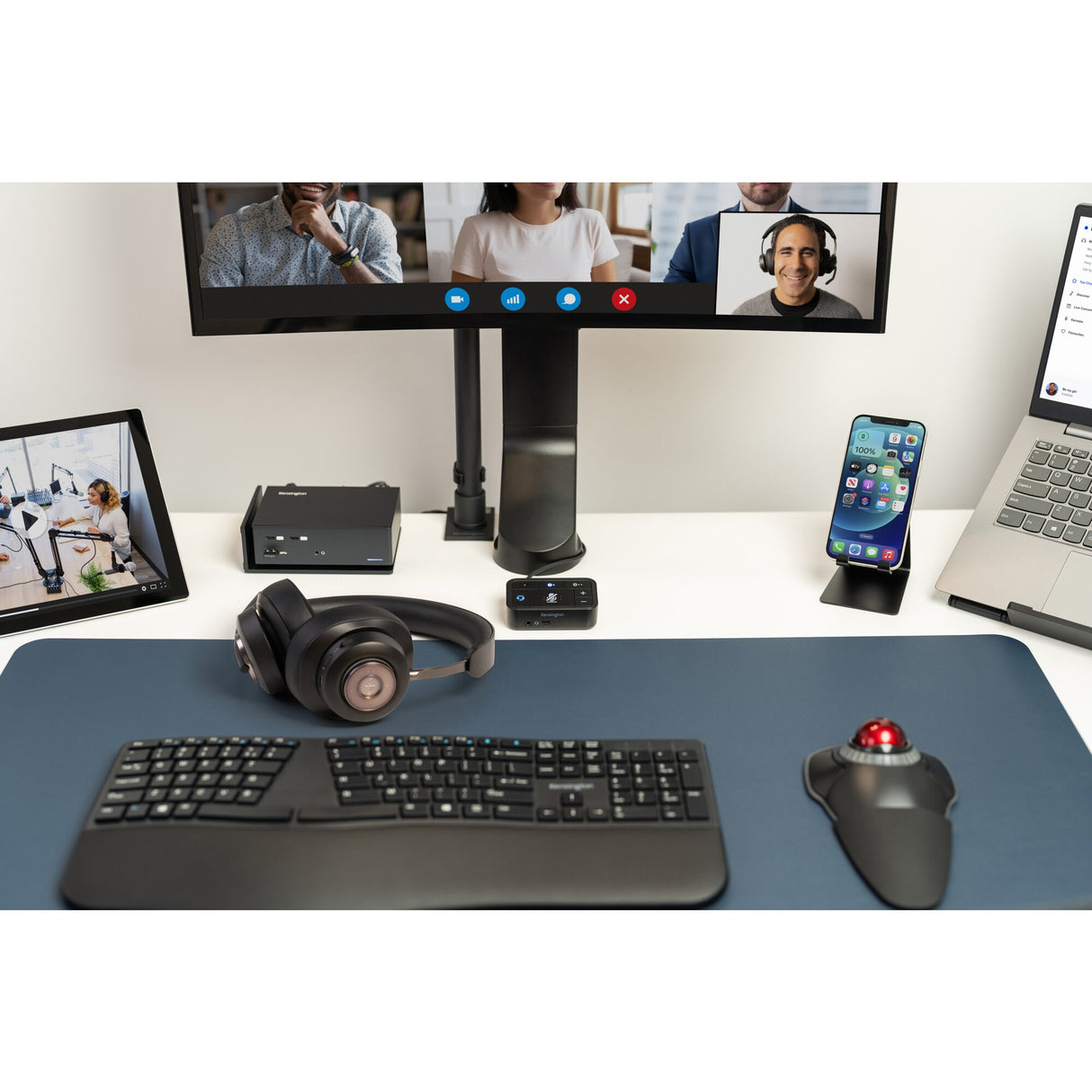 Kensington Base para Notebook Easy Riser Go SmartFit (Color Negra, Hasta 17") Laptop SmartFit™