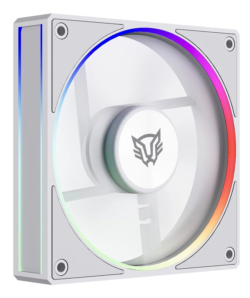 Balam Rush BR-942157 sistema de refrigeración de computadora Gabinete de la computadora Ventilador 12 cm Blanco