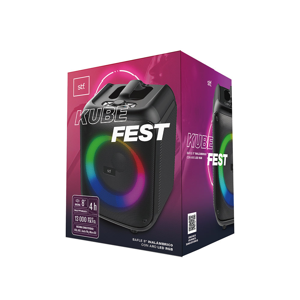 STF ST-S01683 altavoz portátil y para fiesta Altavoz de fiesta Negro 26 W, 13000 W, Inalámbrico