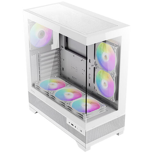 GABINETE ANTEC (CX700 ARGB WHITE) MEDIA TORRE ATX,CRISTAL,S/FUENTE,3*FAN,1*USB-C,1*USB 3.0,BLANCO