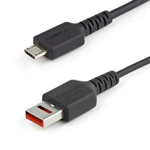 StarTech.com Cable de 1m Adaptador Bloqueador USB de Datos – Adaptador USB a Micro USB de Carga Segura – Micro USBC Solo
