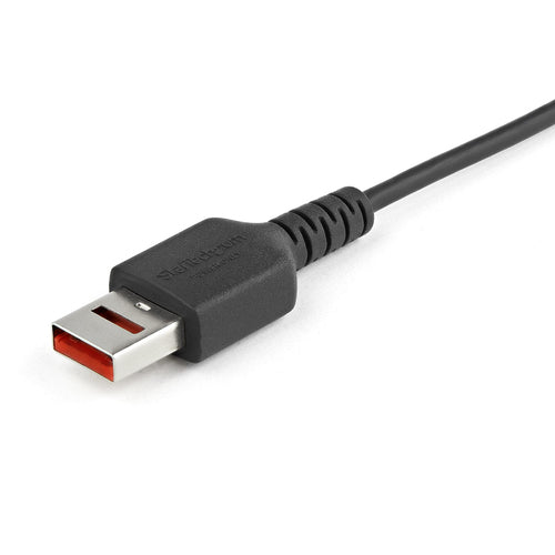 StarTech.com Cable de 1m Adaptador Bloqueador USB de Datos – Adaptador USB a Micro USB de Carga Segura – Micro USBC Solo