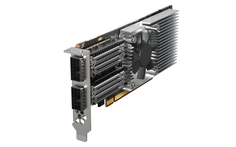 QNAP QXG-100G2SF-E810 tarjetas de red Alámbrico PCI Express Fibra 2