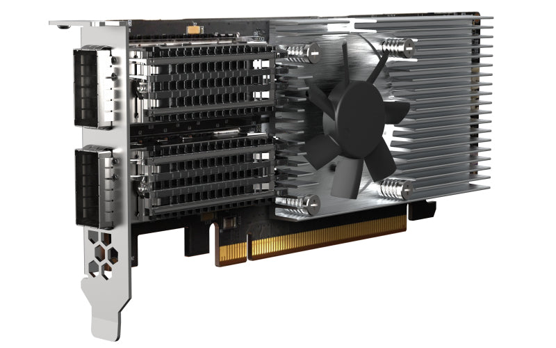 QNAP QXG-100G2SF-E810 tarjetas de red Alámbrico PCI Express Fibra 2