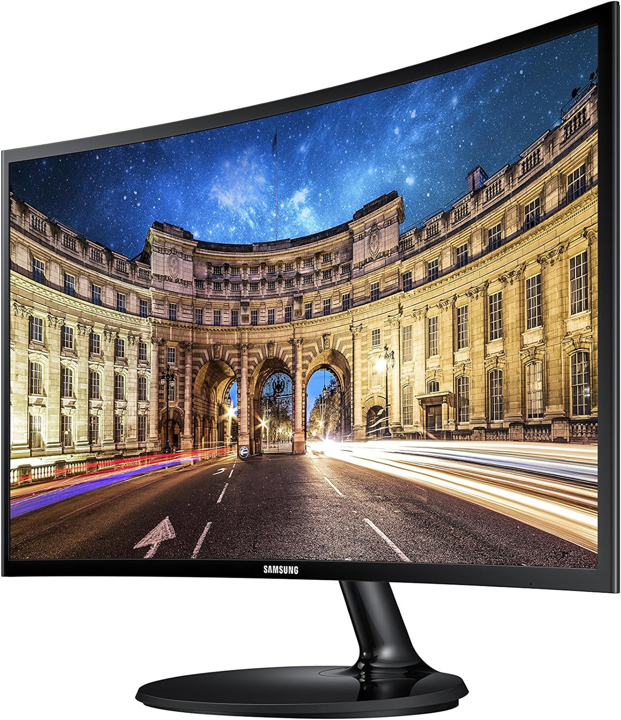 Monitor Curvo Samsung LC24F390FHL LED 23.5'', Experiencia Inmersiva, Full HD, Resolución 1920 X 1080, Panel Va, FreeSync, HDMI, Negro - LC24F390FHLXZX