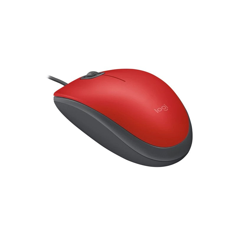 Mouse Logitech M110 Óptico USB 1,000 DPI Silent Red, Scroll Rueda 3D, Ambidiestro