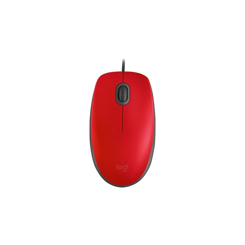 Mouse Logitech M110 Óptico USB 1,000 DPI Silent Red, Scroll Rueda 3D, Ambidiestro