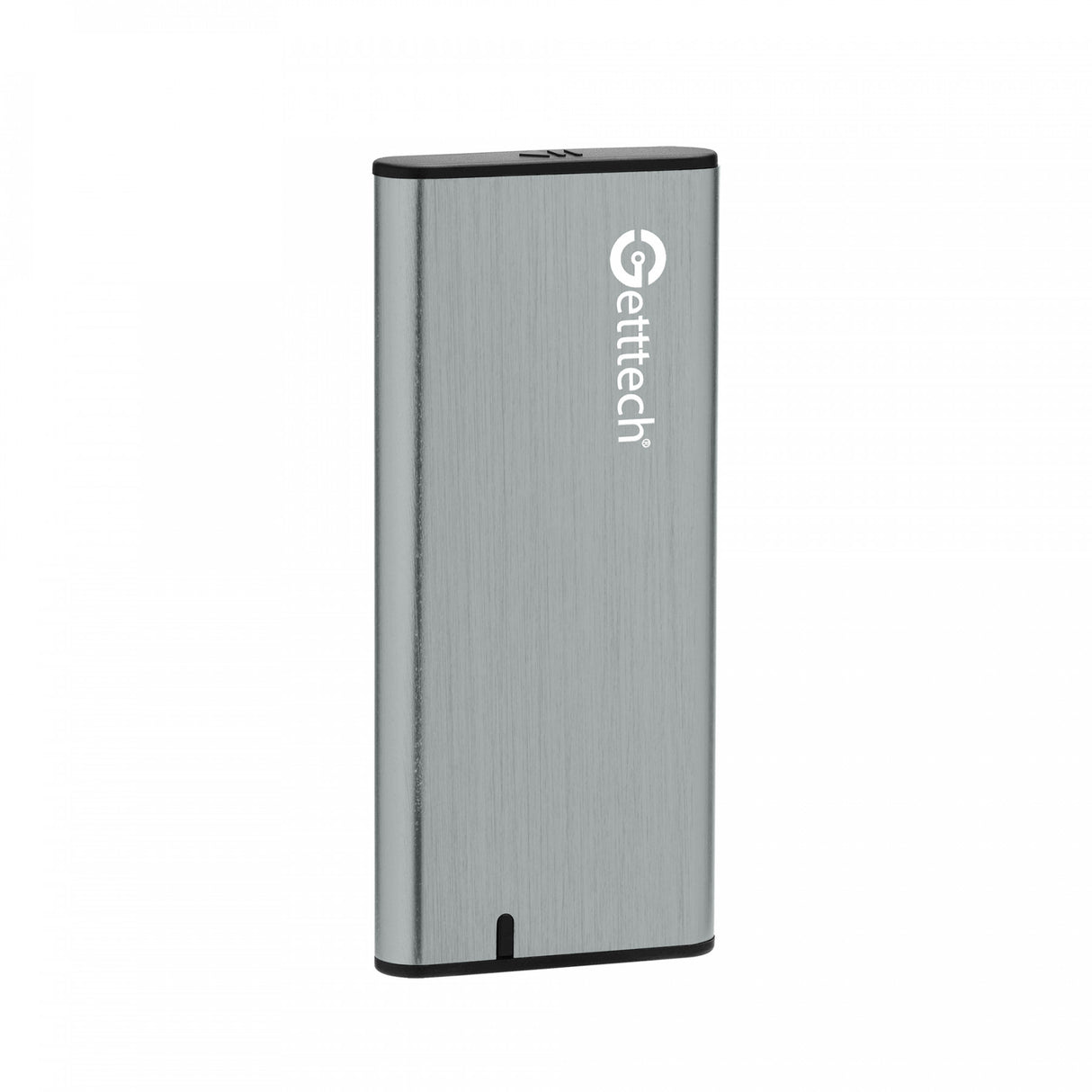 Getttech GCE-M231-01 caja para disco duro externo Carcasa para SSD Aluminio 2.5", Serial ATA III, 5 Gbit/s, Conexión USB