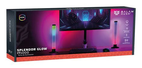 Balam Rush SPLENDOR GLOW IT5000 luz del monitor Negro 72, Acrilonitrilo butadieno estireno (ABS), Policarbonato (PC), Po