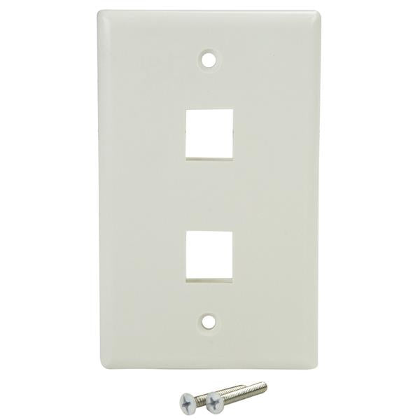 StarTech.com PLATE2WH placas de pared y cubiertas de interruptor Blanco Convencional Cualquier marca RJ-45