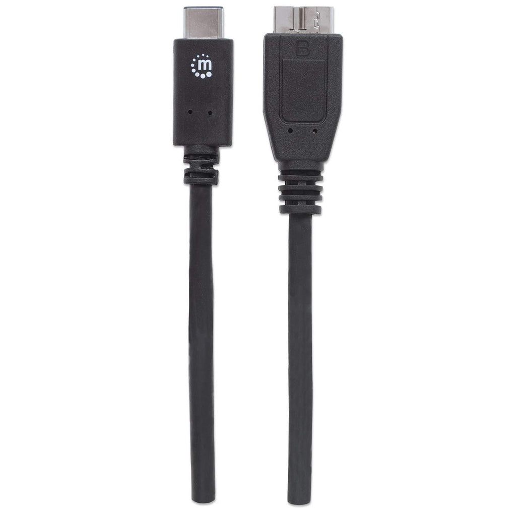Manhattan Cable para Dispositivos USB-C de SúperVelocidad+ Cable USB 3.2 Gen 2 (3.1 Gen 2) USB C Micro-USB B Macho