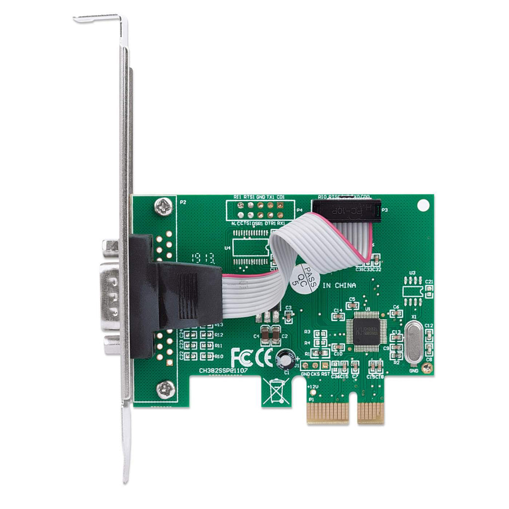 Manhattan Tarjeta Serial PCI Express tarjetas y adaptadores de interfaz PCIe RS-232 PCIe 1.1 Si