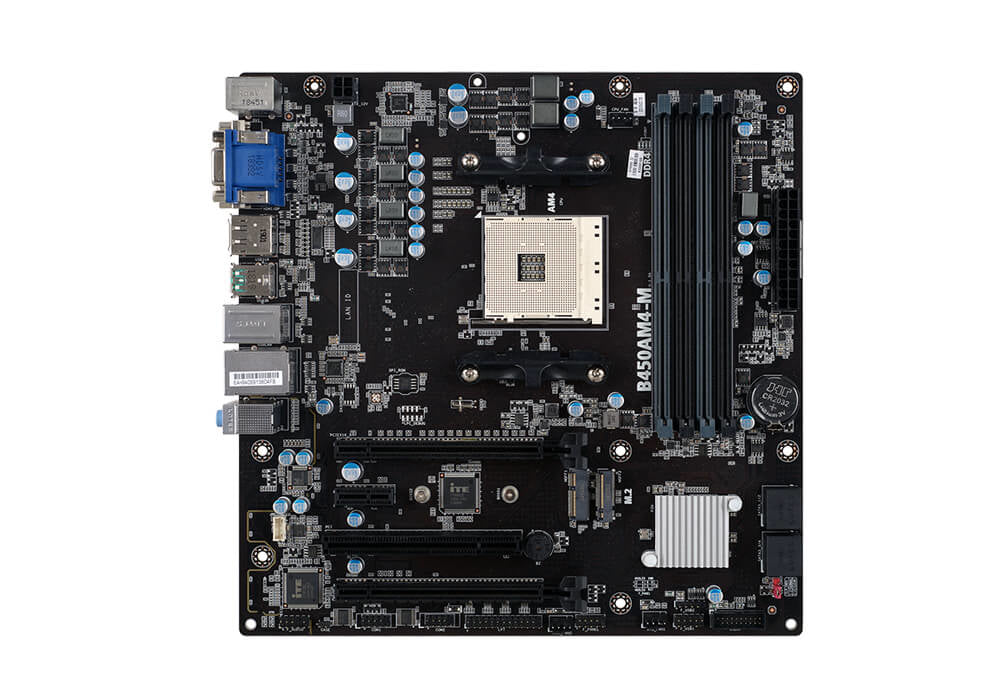 ECS B450AM4-M placa base AMD B450 Enchufe AM4 Micro ATX, AMD Athlon, DDR4-SDRAM, DIMM