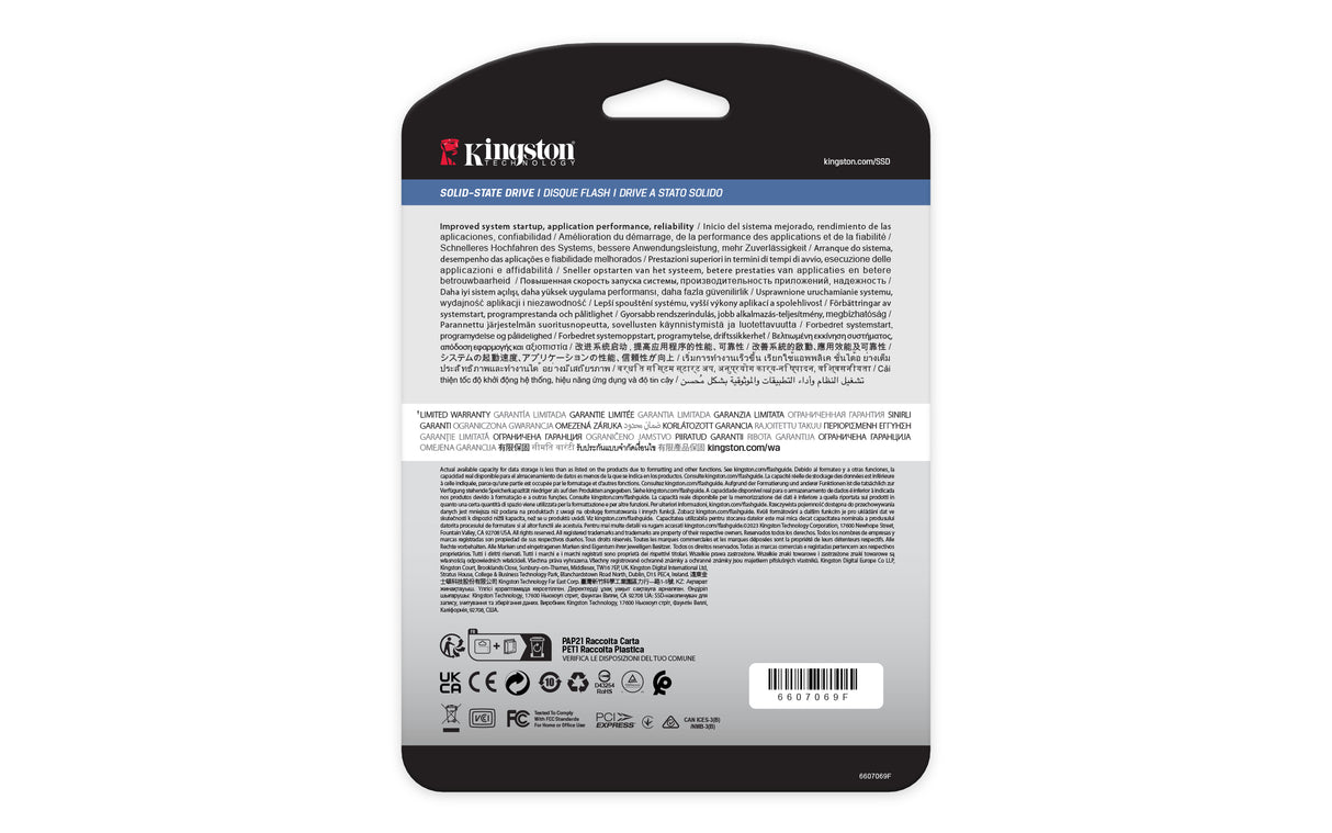 Kingston Technology 240G DC2000B PCIe 4.0 M.2 2280 Enterprise SSD (Sin disipador térmico)
