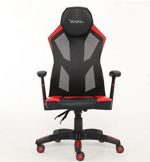 XZEAL XZSXZ30R silla para videojuegos Silla universal para juegos asiento acolchado, 150 kg, respaldo de malla, Negro