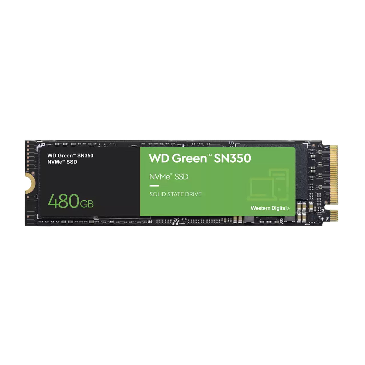 Western Digital Green SN350 480 GB M.2 PCI Express 3.0 NVMe, 2400 MB/s, 8 Gbit/s
