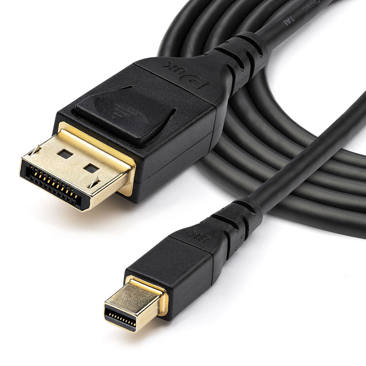 StarTech.com Cable Adaptador de 1m Mini DisplayPort a DisplayPort 1.4 Certificado por VESA - HDR de 8K 60Hz HBR3 - Cable mDP a Super UHD a DP 1.4 - Ultra HD 4K 120Hz - Cable de Vídeo para Monitor Cable Derecho Derecho Oro 1.4