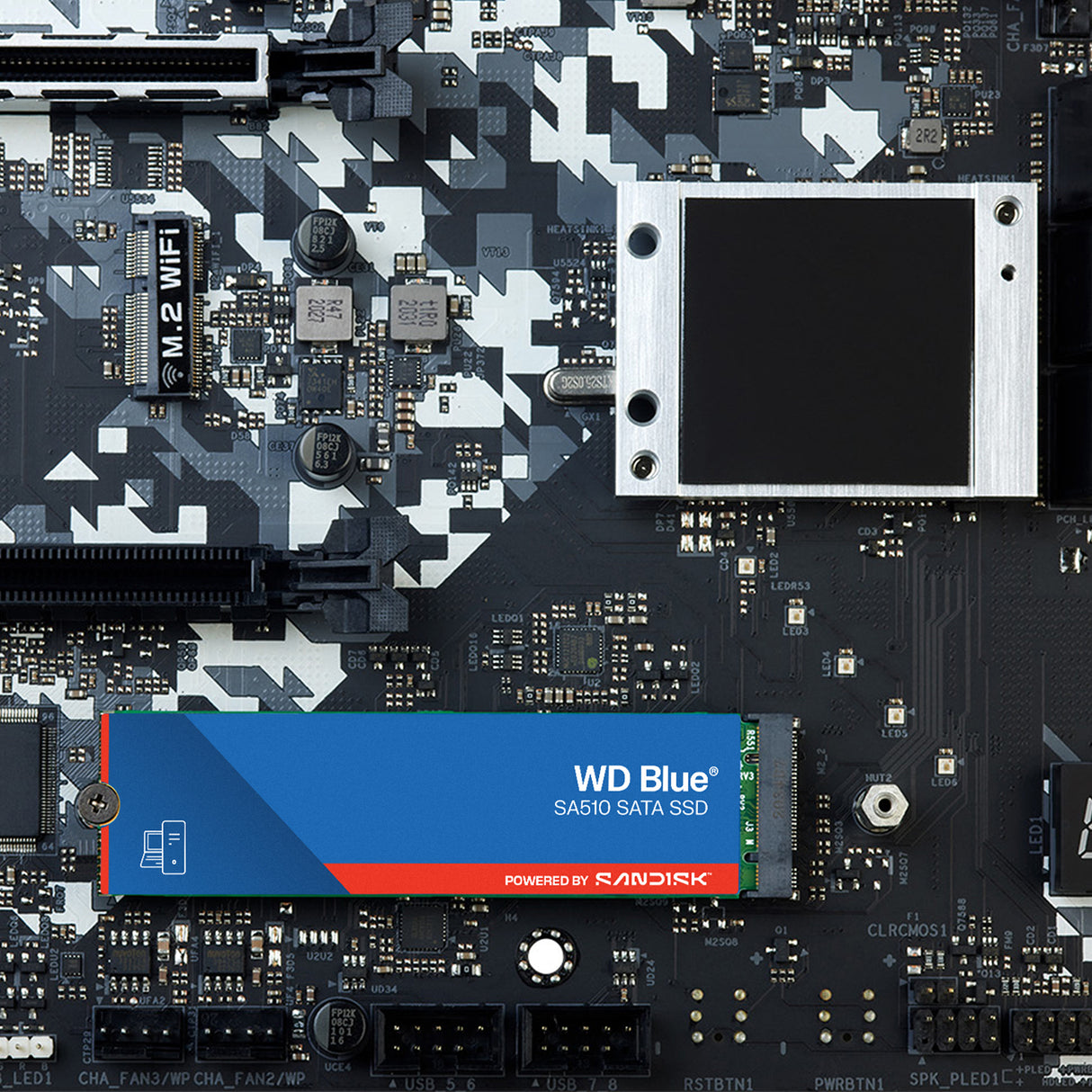 WD SSD Interno Blue 250GB M.2 2280 SATA3 6GB/s, Lectura 550MB/s, Escritura 525MB/s