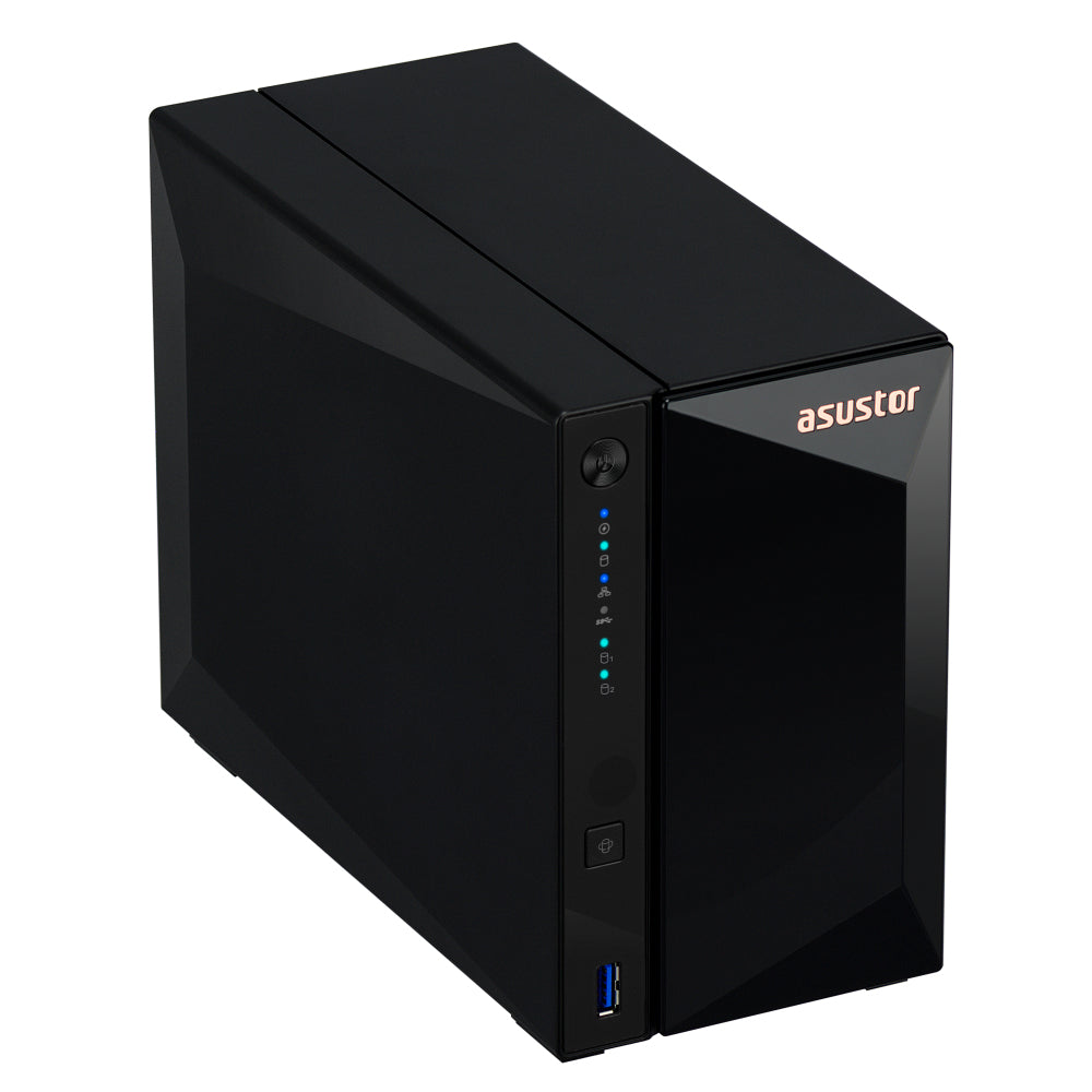 Asustor DRIVESTOR 2 Pro Gen2 AS3302T v2 NAS Realtek RTD1619B 2 GB DDR4 ADM Negro