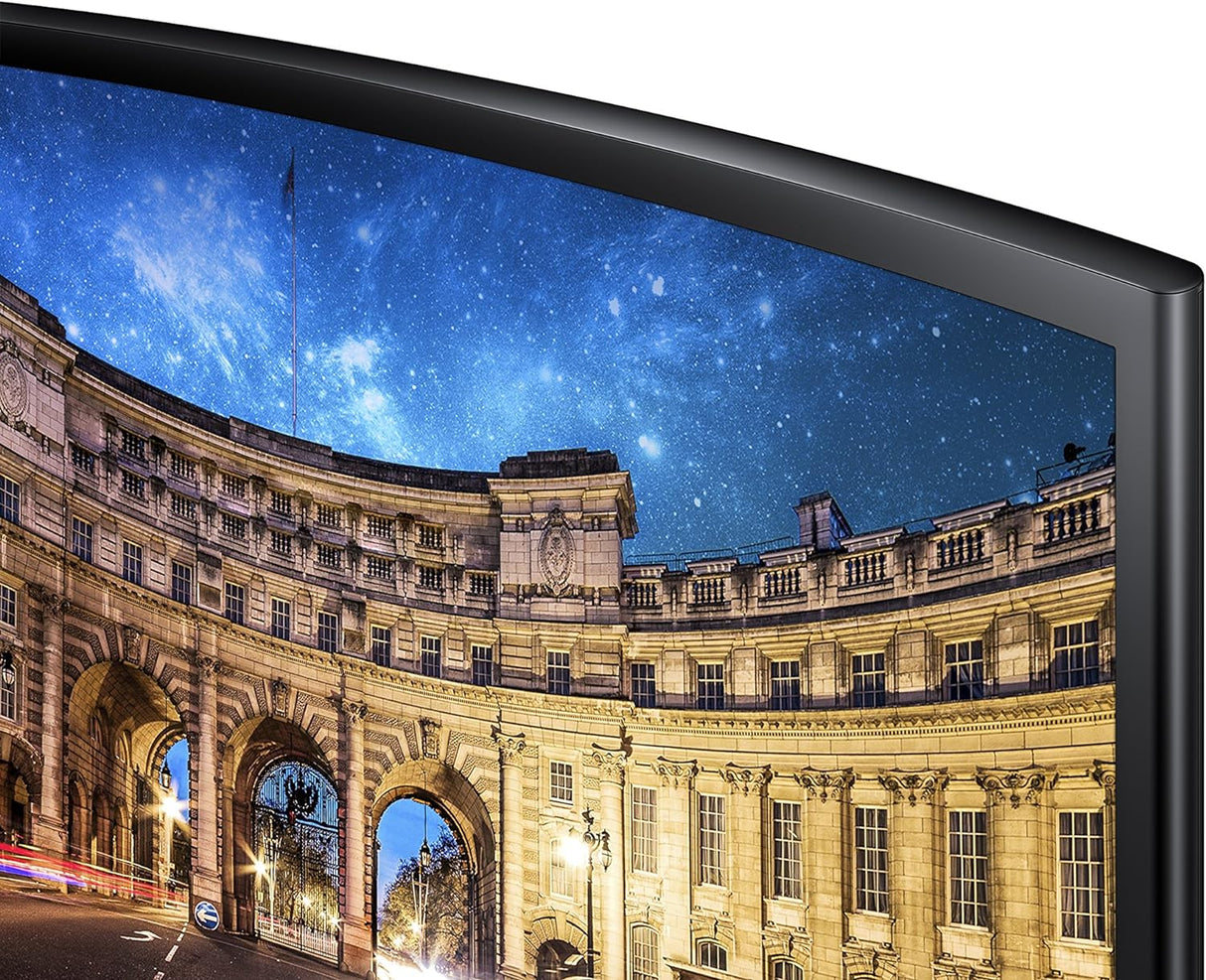 Monitor Curvo Samsung LC24F390FHL LED 23.5'', Experiencia Inmersiva, Full HD, Resolución 1920 X 1080, Panel Va, FreeSync, HDMI, Negro - LC24F390FHLXZX