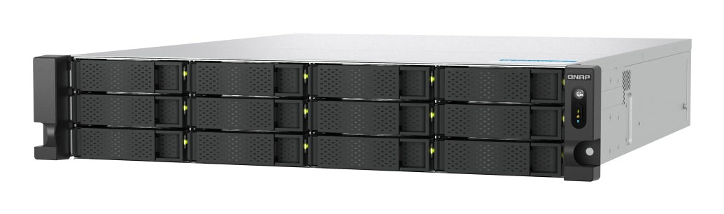 QNAP TS-h1277AXU-RP NAS Bastidor (2U) AMD Ryzen™ 7 32 GB DDR5 0 TB QNAP QTS Aluminio, Negro