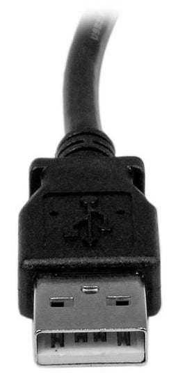 StarTech.com Cable Adaptador USB de 1m para Impresora Acodado - 1x USB A Macho - 1x USB B Macho en Ángulo Derecho