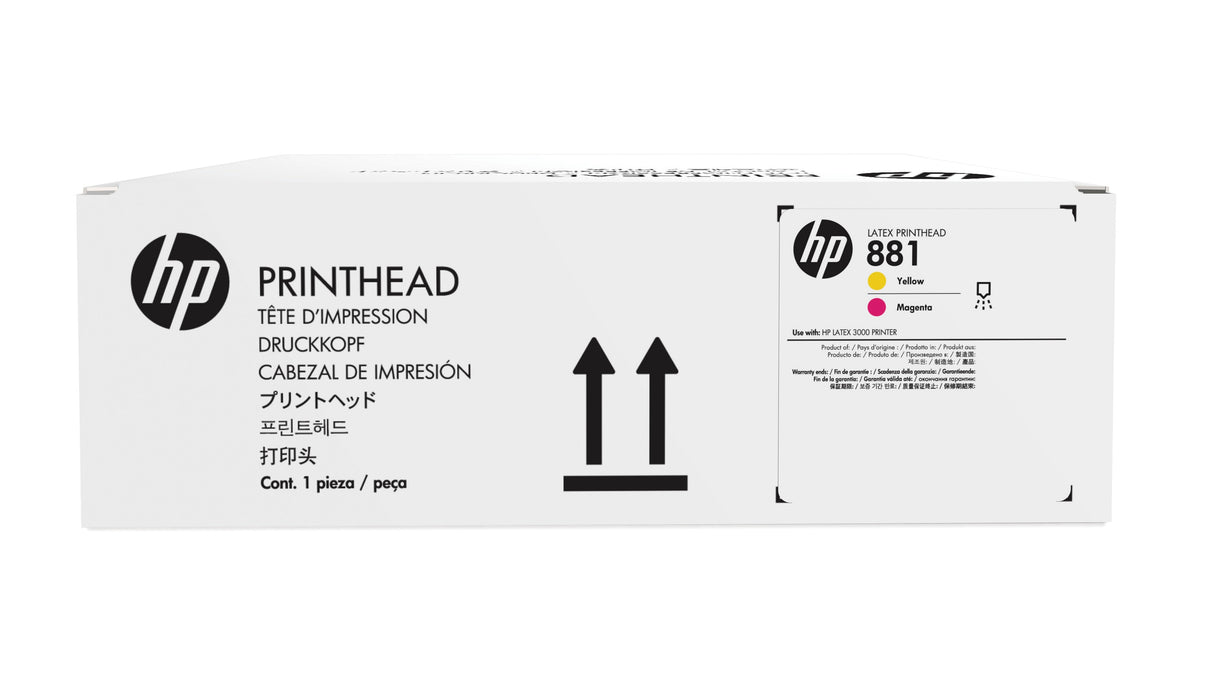 HP Cabezal de impresión látex amarillo/magenta 881, Impresora HP Latex 1500, impresora HP Latex 3000, impresora HP Latex 3100