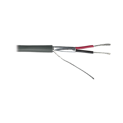 9222 - Cable para Alarma / 2x18 AWG / Blindado / Riser CMR / 305 m (1000 ft) / Gris
