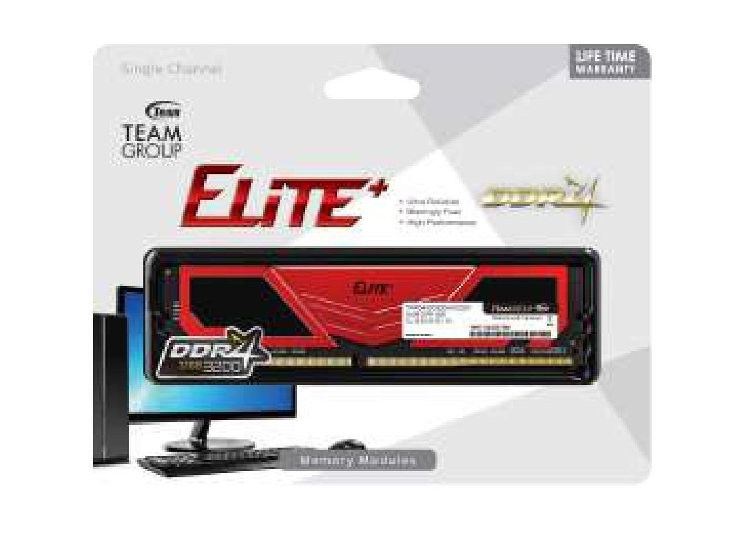 Team Group ELITE TPRD48G3200HC22016 módulo de memoria 8 GB 1 x 8 GB DDR4 288-pin DIMM, 3200 MHz