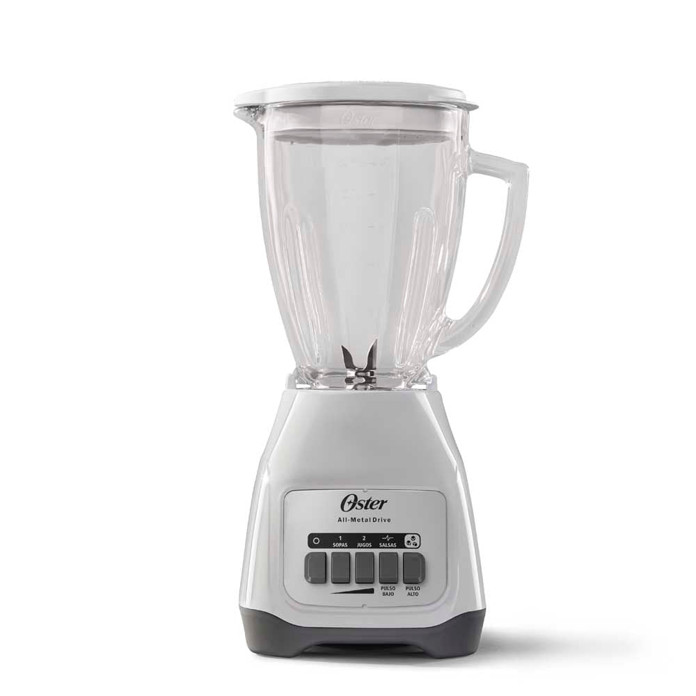 Oster BLSTKAGWPB-013 licuadora 1.5 L Batidora de mesa Blanco, Función de pulso, Picahielos