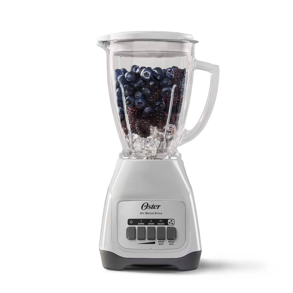 Oster BLSTKAGWPB-013 licuadora 1.5 L Batidora de mesa Blanco, Función de pulso, Picahielos