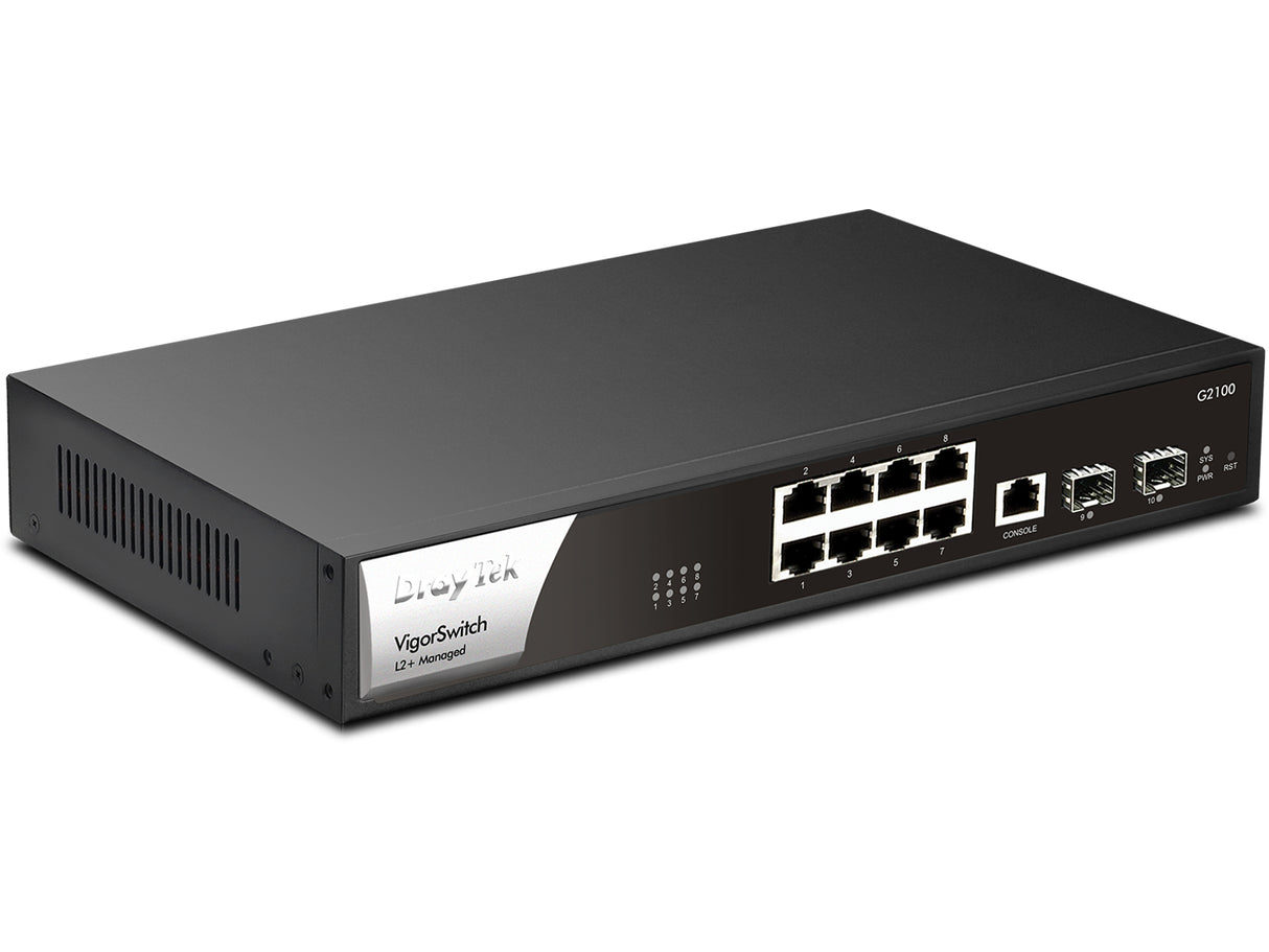 DrayTek G2100 Gestionado L3 Gigabit Ethernet (10/100/1000), Montaje en rack