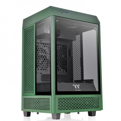 Thermaltake The Tower 100 Mini Tower Verde, Mini-ITX, SPCC, CA-1R3-00SCWN-00
