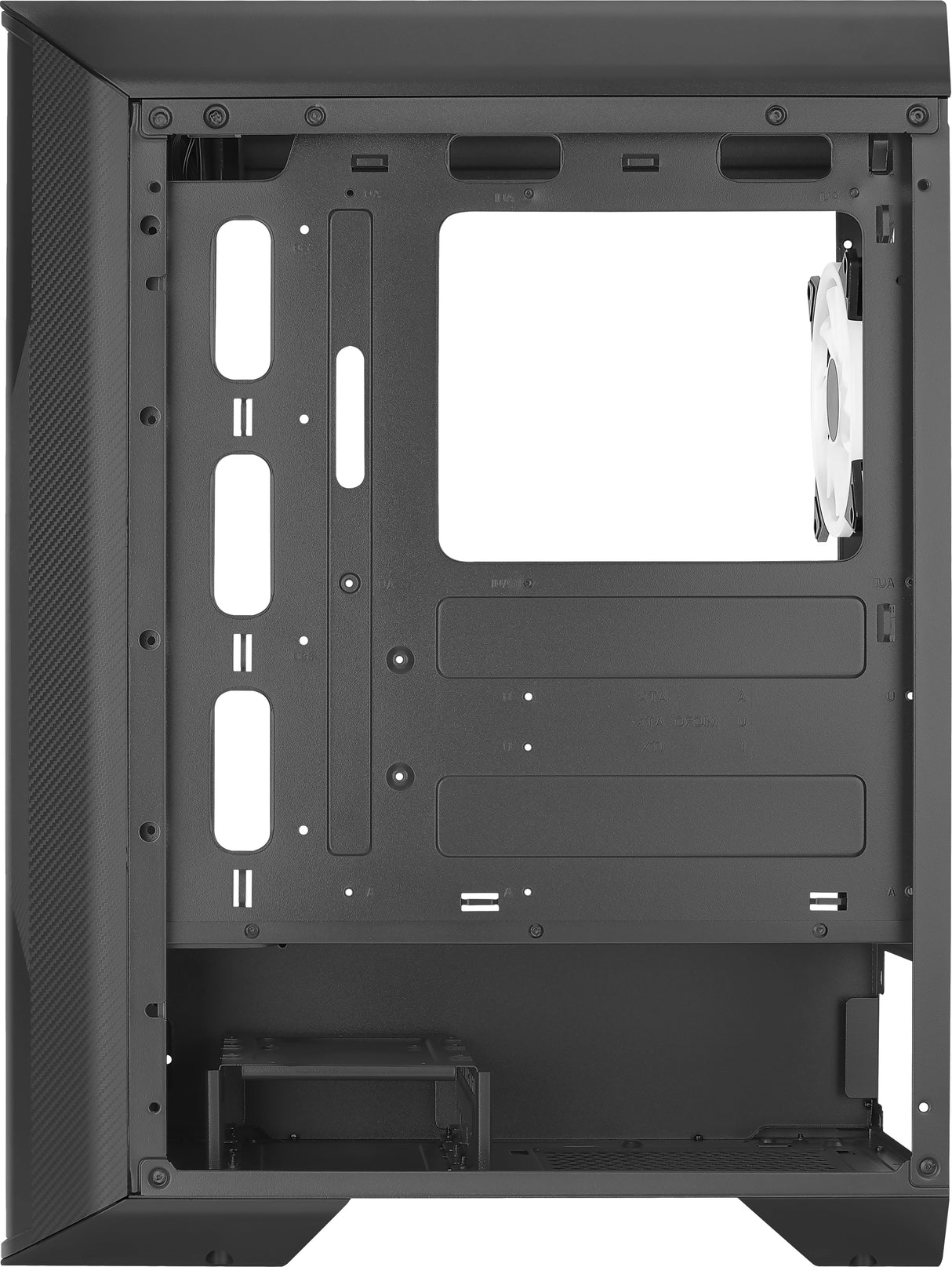Gabinete AeroCool Splinter Duo G V1 Cristal templado Negro ARGB ATX 3xVentiladores (No compatible con Cooler 240mm)