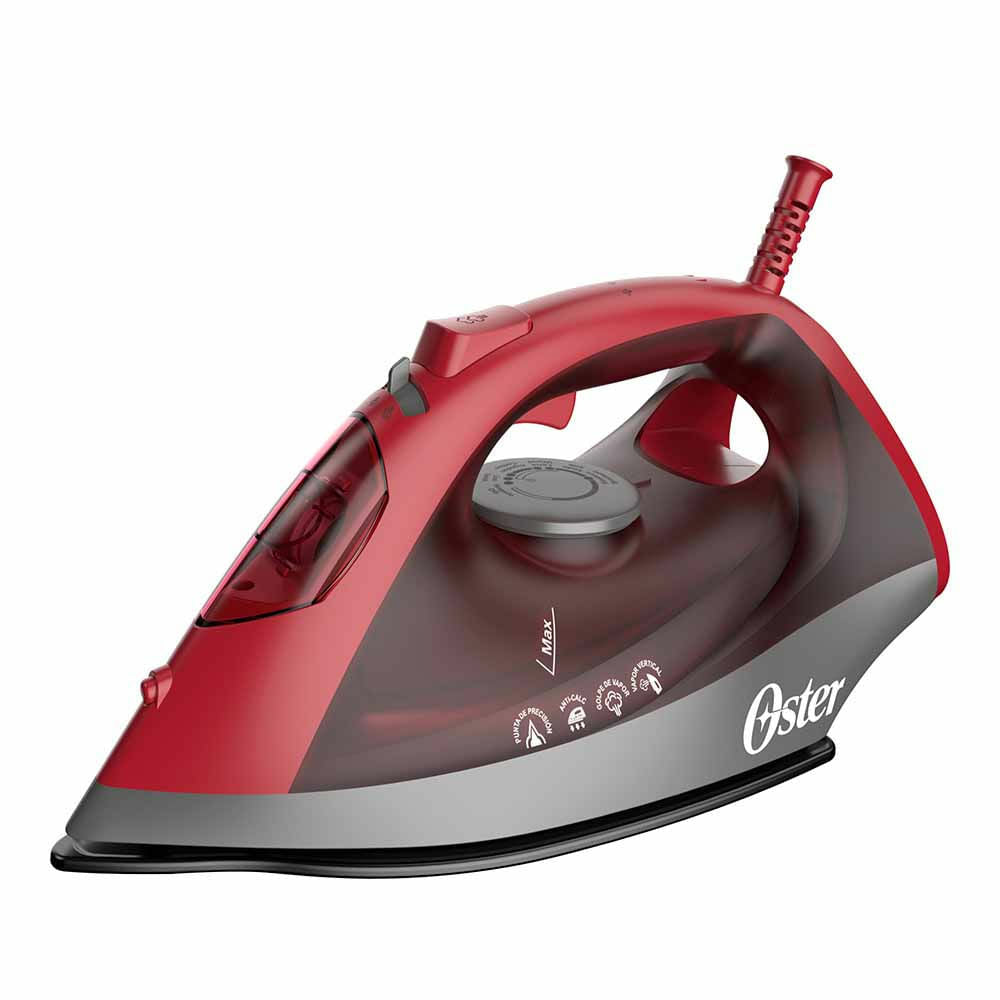 Oster GCSTBS6051 plancha Plancha a vapor Suela antiadherente 1250 W Rojo, 360°
