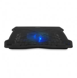 Vorago CP-103 enfriador para laptop 39.6 cm (15.6") Negro, 1 pieza(s), Azul, USB