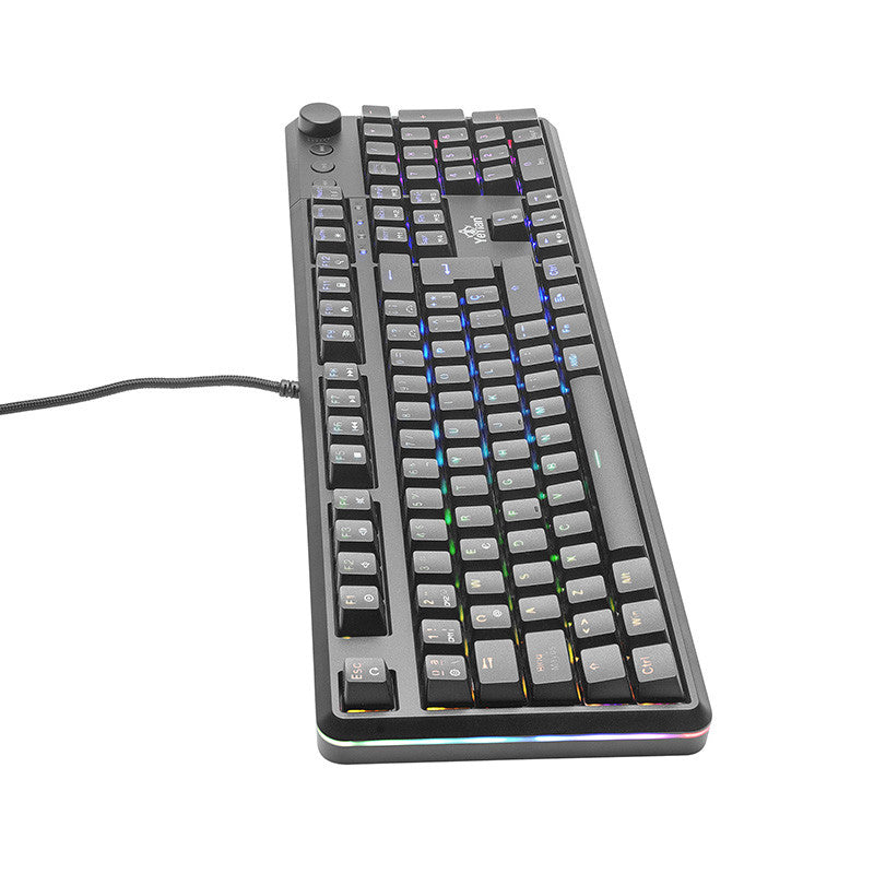 Yeyian Asward Series 3000 teclado Hogar USB QWERTY Negro, Alámbrico, Interruptor mecánico, LED RGB