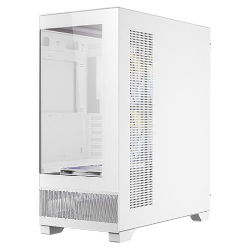 GABINETE ANTEC (CX700 ARGB WHITE) MEDIA TORRE ATX,CRISTAL,S/FUENTE,3*FAN,1*USB-C,1*USB 3.0,BLANCO