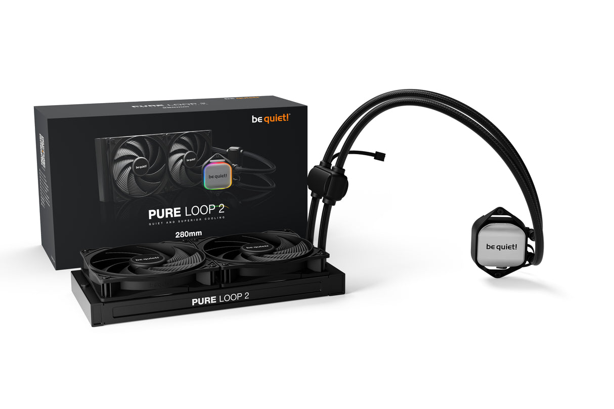 be quiet! Pure Loop 2 | 280mm sistemas de refrigeración para ordenadores Procesador 14 mm 15,4 dB 33,8 dB