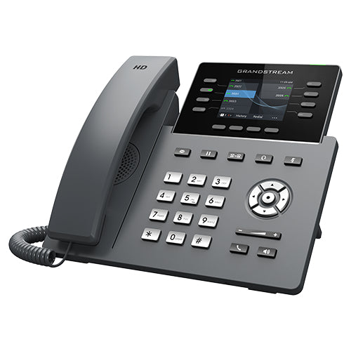 Grandstream Networks GRP2624 teléfono IP Negro 8 líneas TFT Wifi, Terminal con conexión por cable, En banda, Fuera de ba