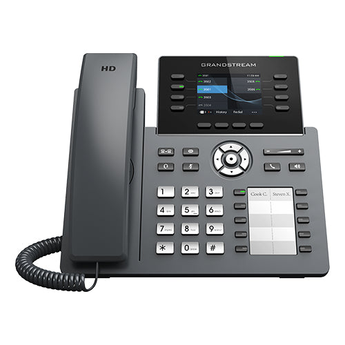 Grandstream Networks GRP2634 teléfono IP Negro 8 líneas TFT Wifi, Terminal con conexión por cable, En banda, Fuera de ba