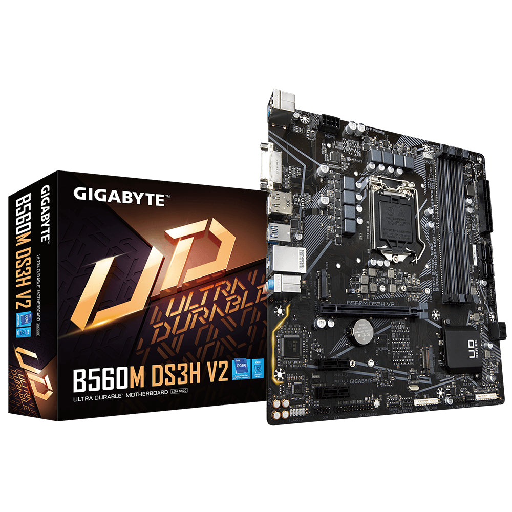 GIGABYTE B560M DS3H V2 placas base Intel LGA 1200 (Socket H5) DDR4-SDRAM 4