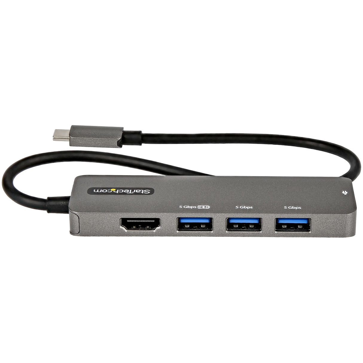 StarTech.com Adaptador Multipuertos USB-C - Docking Station USB Tipo C a HDMI 2.0b 4K de 60Hz (HDR10) - PD de 100W de Paso - Hub USB 3.0 de 4 Puertos - Replicador USBC - con Cable de 30cm Laptop USB 3.2 Gen 1 (3.1 Gen 1) Type-C 3 1 Si