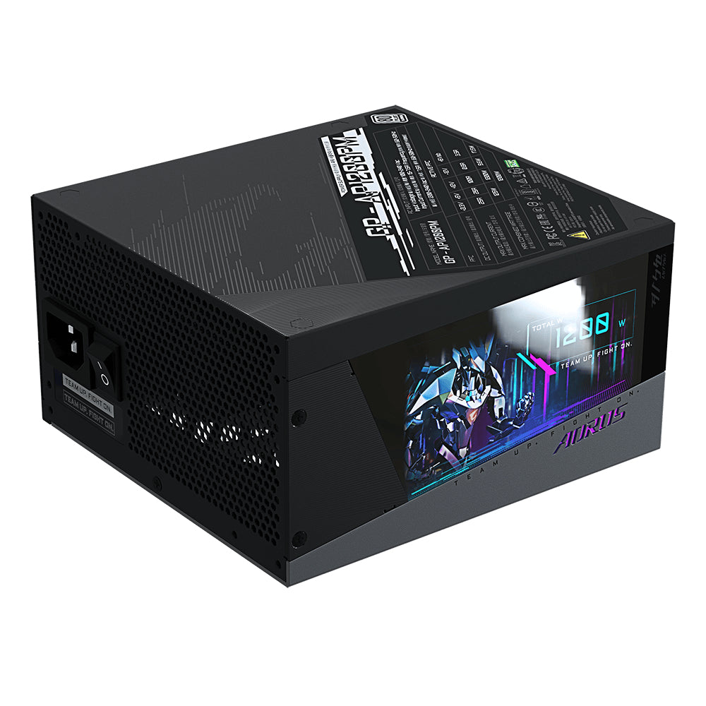 GIGABYTE AORUS P1200W unidades de fuentes de alimentación 1200 W 100 - 240 V 15 - 7.5 A Activo