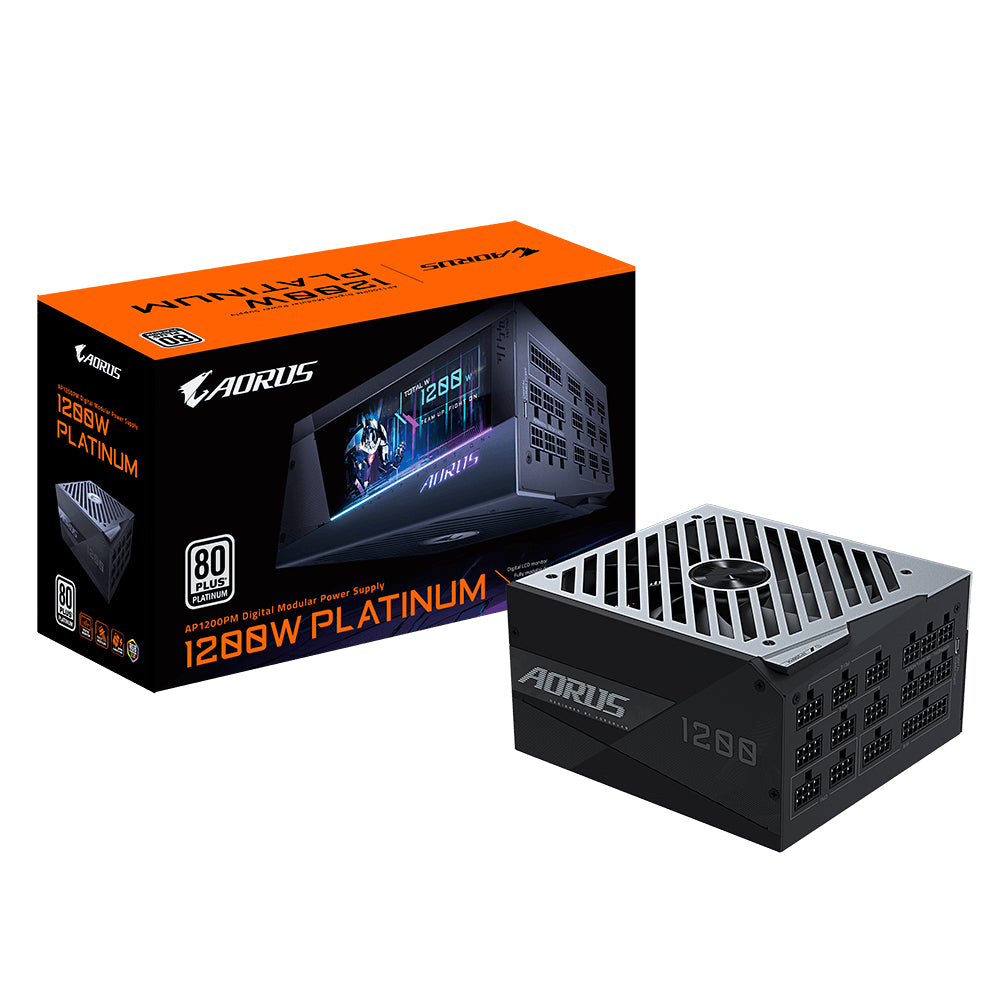 GIGABYTE AORUS P1200W unidades de fuentes de alimentación 1200 W 100 - 240 V 15 - 7.5 A Activo