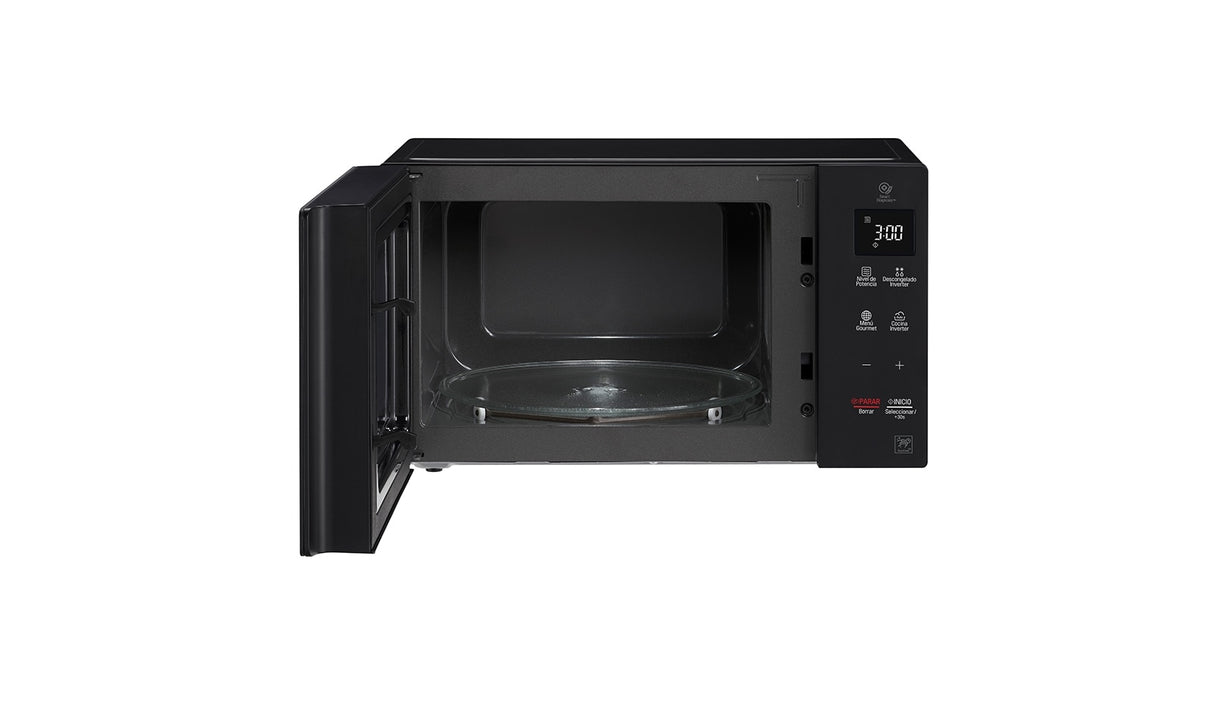 LG MS1536GIS microondas Negro Microondas con grill Encimera 42 L