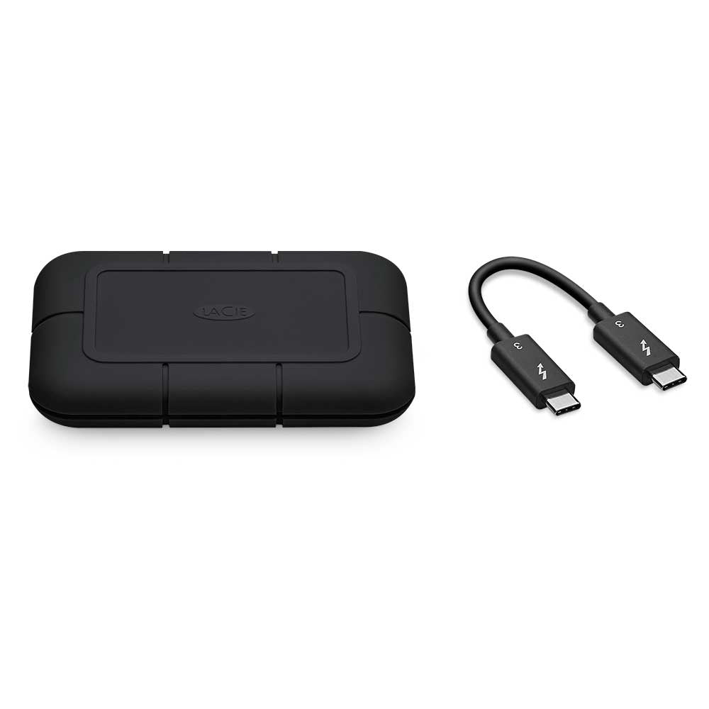 LaCie Rugged Pro Tecnología Thunderbolt (Rayo) 4 TB USB Tipo C 3.2 Gen 2 (3.1 Gen 2) Negro, 2800 MB/s
